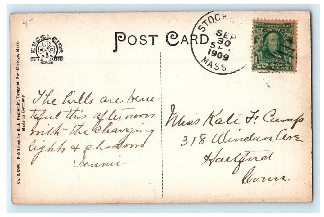 1909 Willow Arch on Lennox Middle Road, Stockbridge, Massachusetts MA Postcard