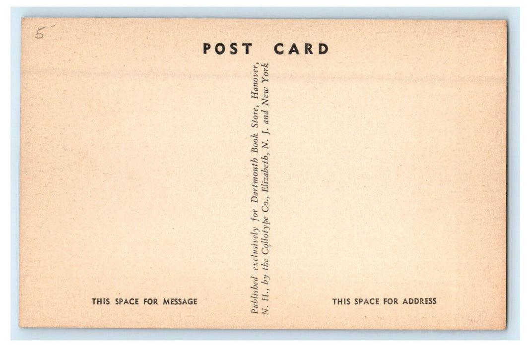 c1920s Dartmouth Hall, Hanover New Hampshire NH Unposted Postcard
