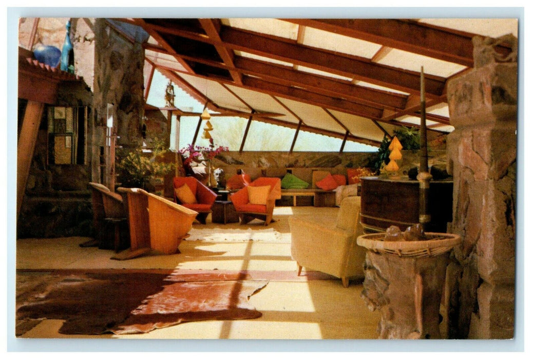 Taliesin West Frank Lloyd Wright School Interior Scottsdale Arizona AZ Postcard