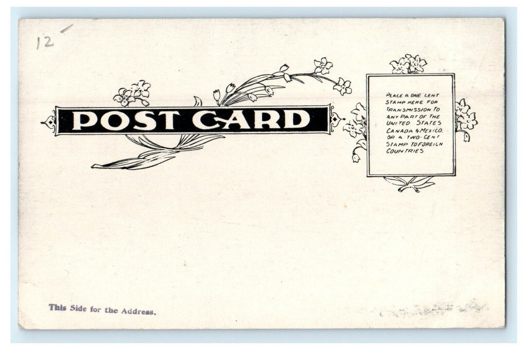 1906 Armory and Catholic Church, Medford, Massachusetts MA Postcard