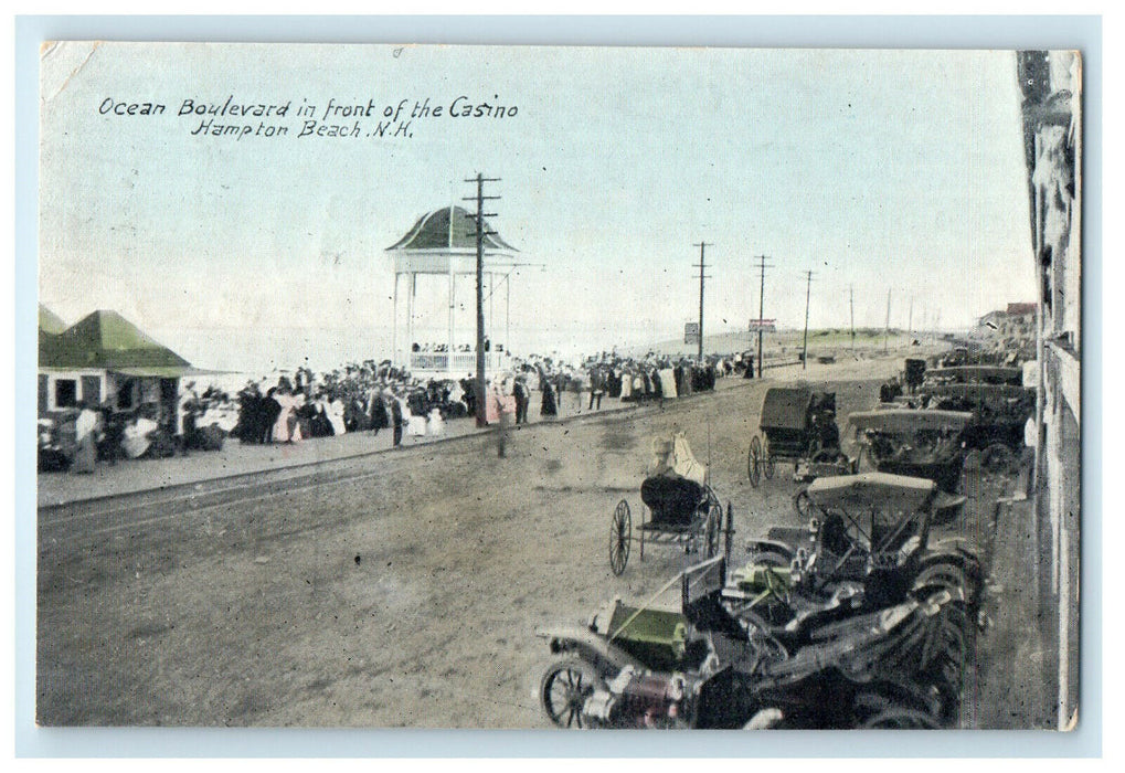 1911 Ocean Boulevard, Hampton Beach New Hampshire NH Posted Postcard