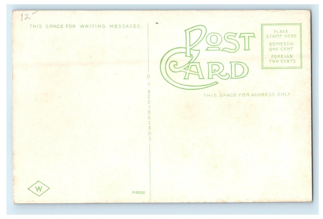 c1920's B. & M. R.R Railroad Station Concord New Hampshire NH Antique Postcard