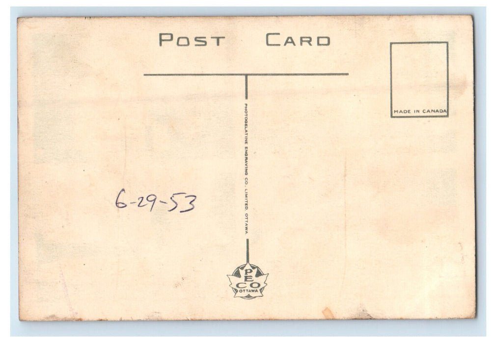 1953 Multiview of Amherstbury Ontario Canada Unposted Antique Postcard