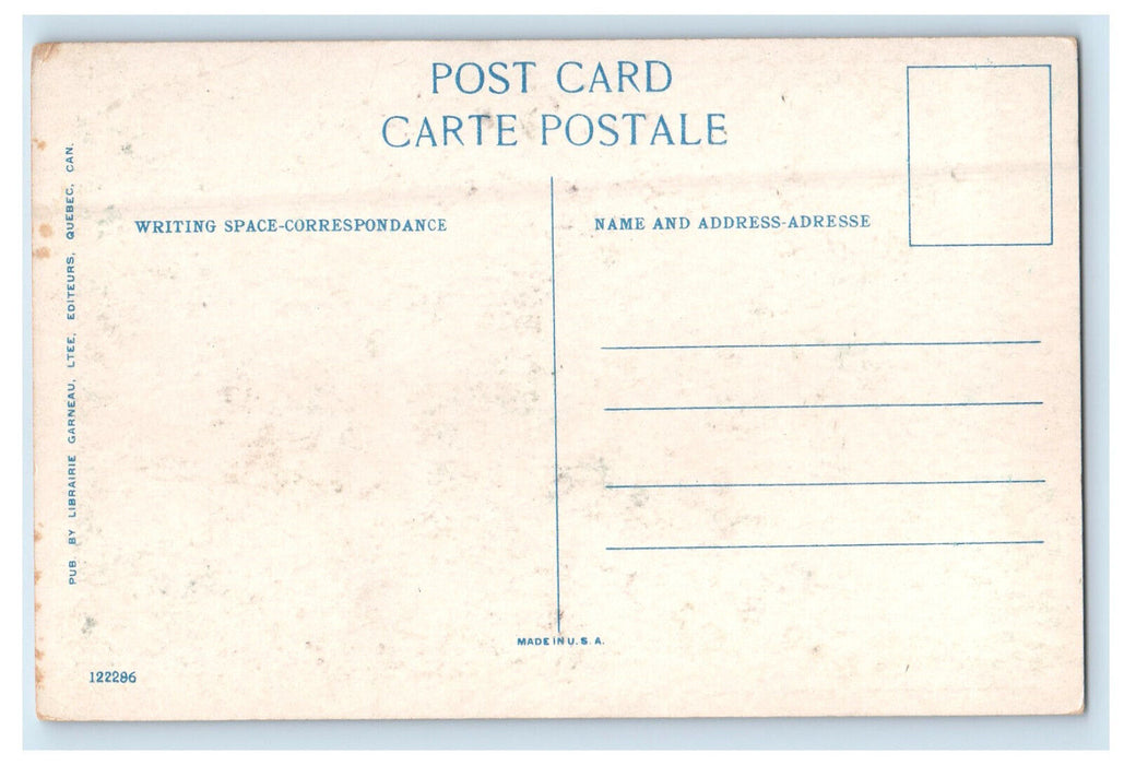 c1920s The Provincial Government Technical School, Quebec Canada Postcard