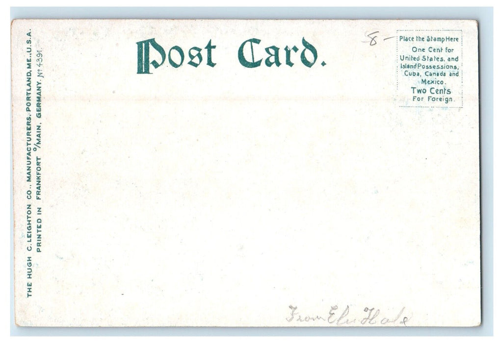 c1905 View Of Normal School Farmington Maine ME Unposted Antique Postcard