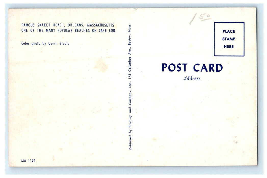 c1950s Popular in Cape Cod Famous Skaket Beach Orleans Massachusetts MA Postcard