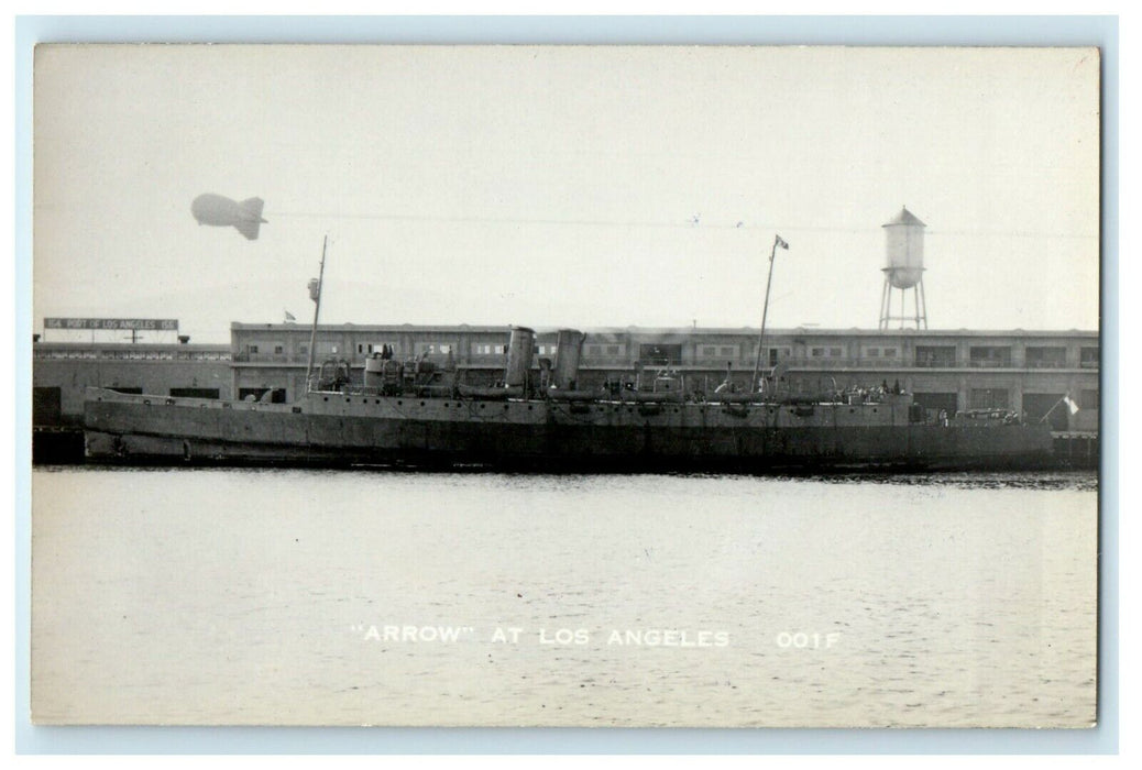 S.S Arrow Steamship Los Angeles California CA RPPC Photo Antique Postcard