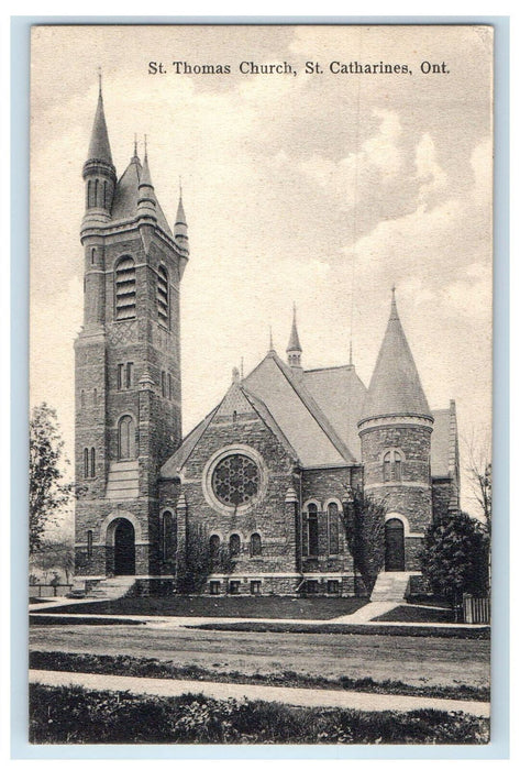 c1910 St. Thomas Church, St. Catharines Ontario Canada Unposted Postcard