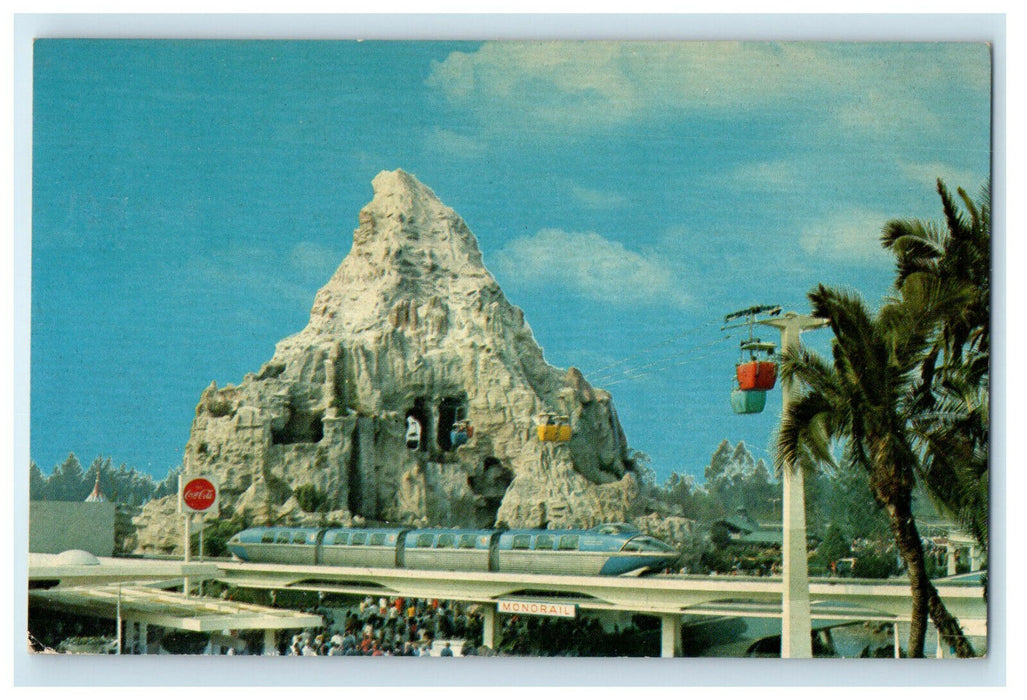 1969 Disneyland-Alweg Monorail Trains, Future of Transportation Postcard