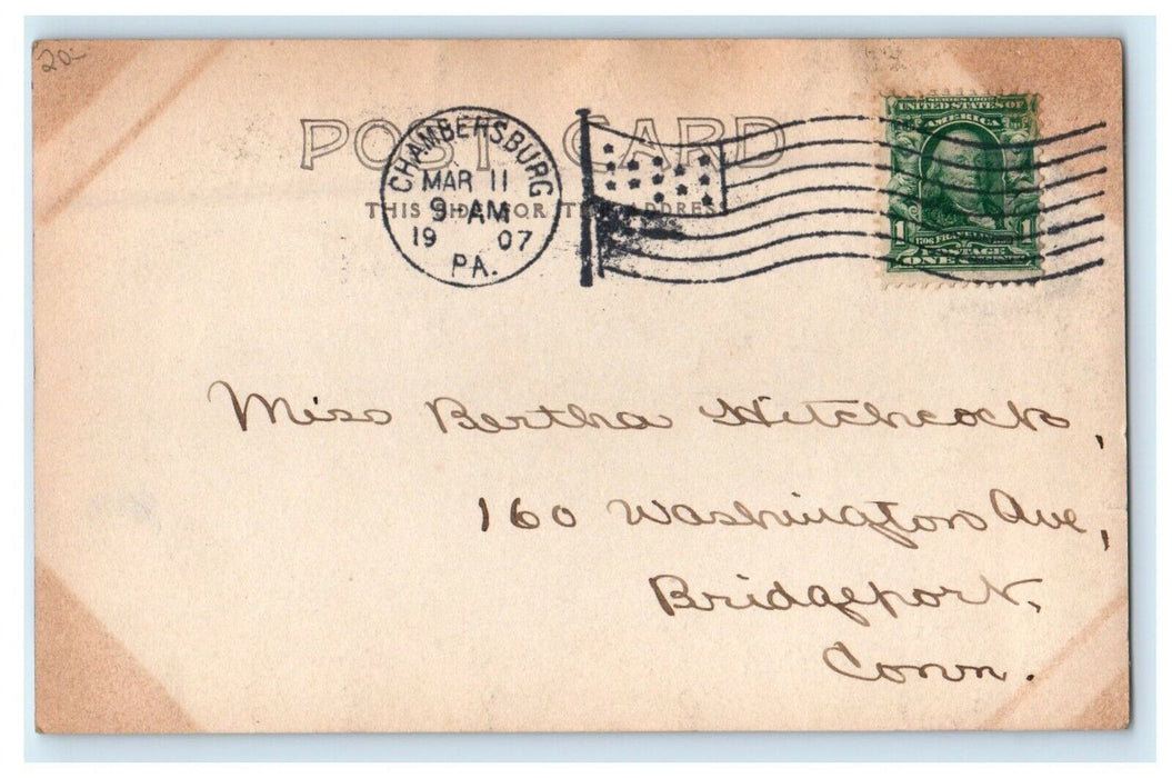 1907 Thompson Music Hall Wilson College Chambersburg PA RPPC Photo Postcard