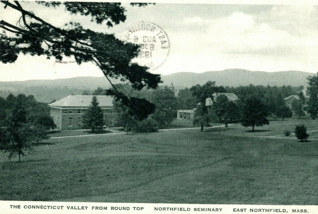1937 Connecticut Valley Seminary East Northfield Massachusetts MA Postcard
