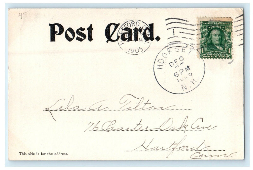 1905 Sheldon Library St. Paul School Concord New Hampshire NH Antique Postcard