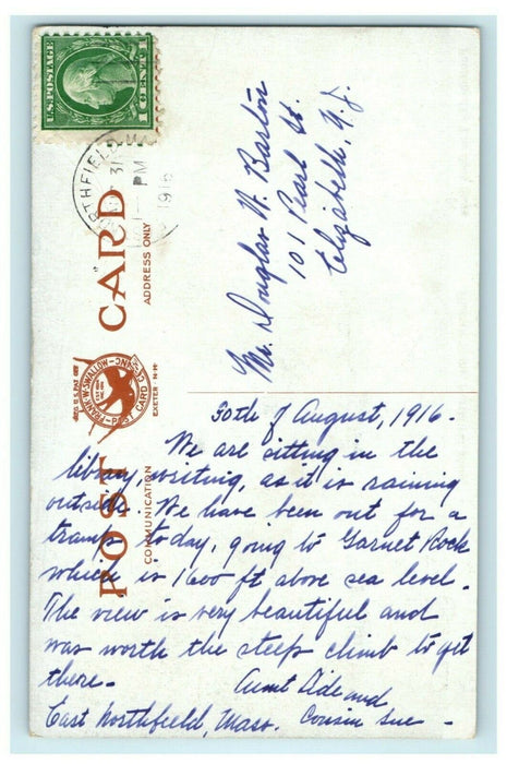 1915 Historic Stone Northfield Massachusetts MA The Book Store Postcard