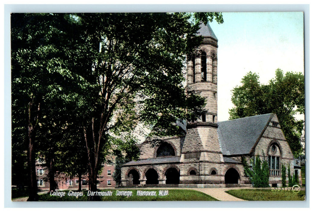 c1905s College Chapel, Dartmouth College Hanover New Hampshire NH Postcard