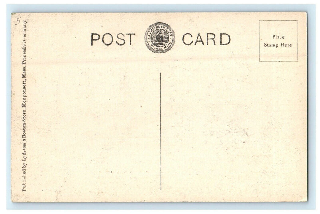 1912 Path in the Woods, Monponsett, Massachusetts MA Antique Postcard