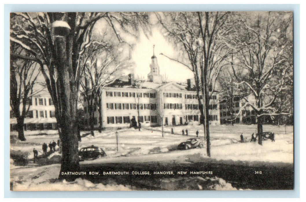 c1920s Dartmouth Row View Dartmouth College New Hampshire NH Postcard