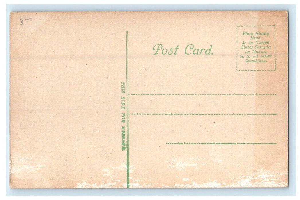 1911 Scene in City Hall, Marlboro, Massachusetts MA Antique Postcard