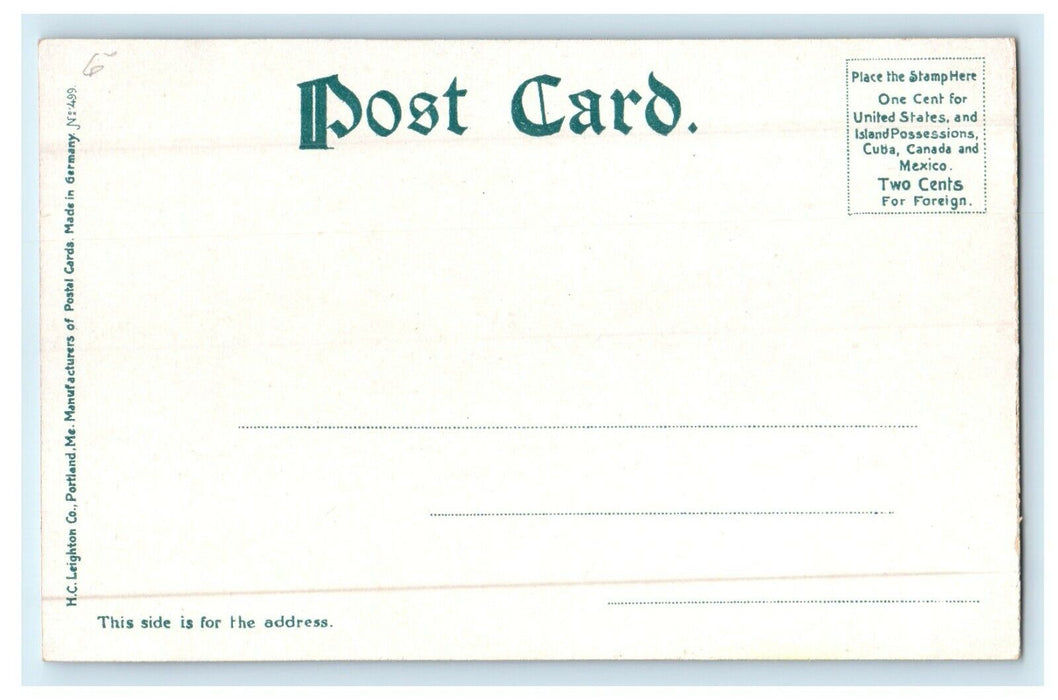 c1905 High School Building Street View Concord New Hampshire NH Postcard