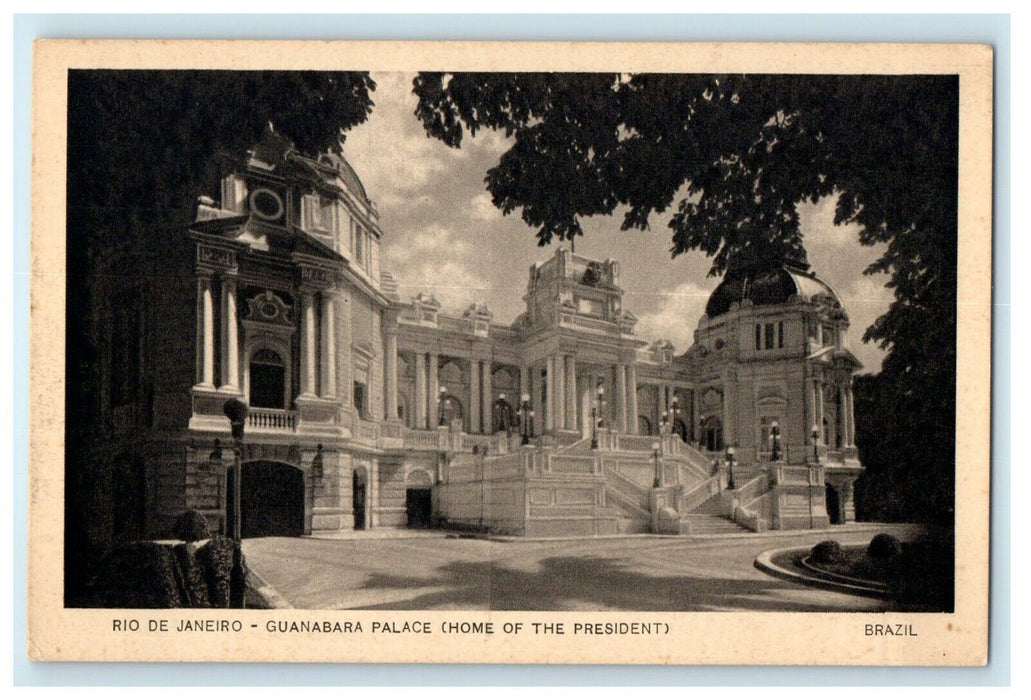 Rio De Janeiro Guanabara Palace Home Of The President Brazil Postcard