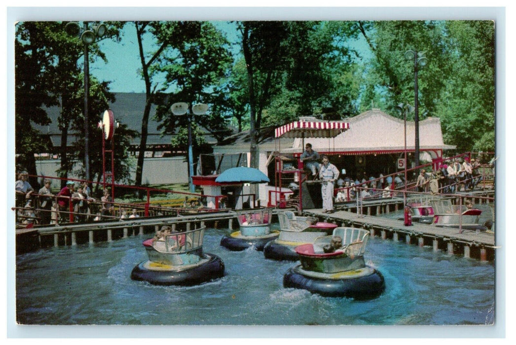 Water Bug River View Chicago's Famous Amusement Park Illinois IL Postcard