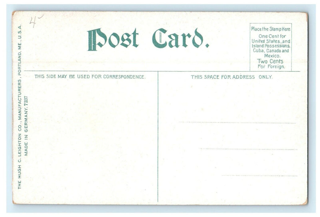 1911 Congregational Church, West Medford, Massachusetts MA Postcard