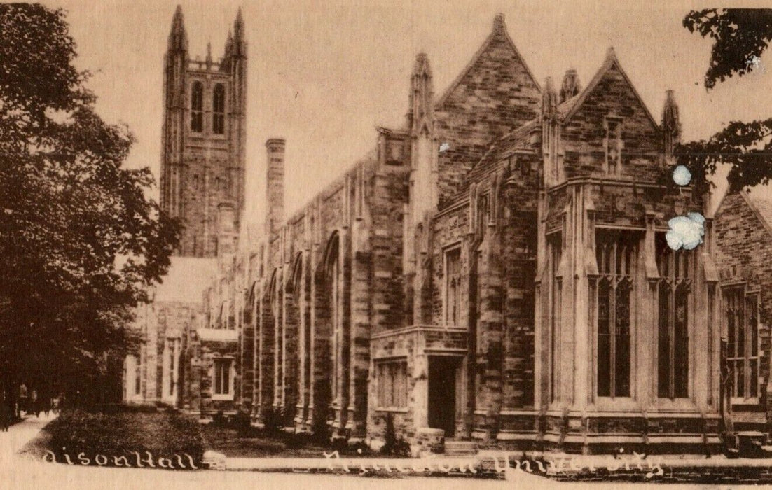 c1920's Madison Hall Princeton University New Jersey NJ Antique Postcard
