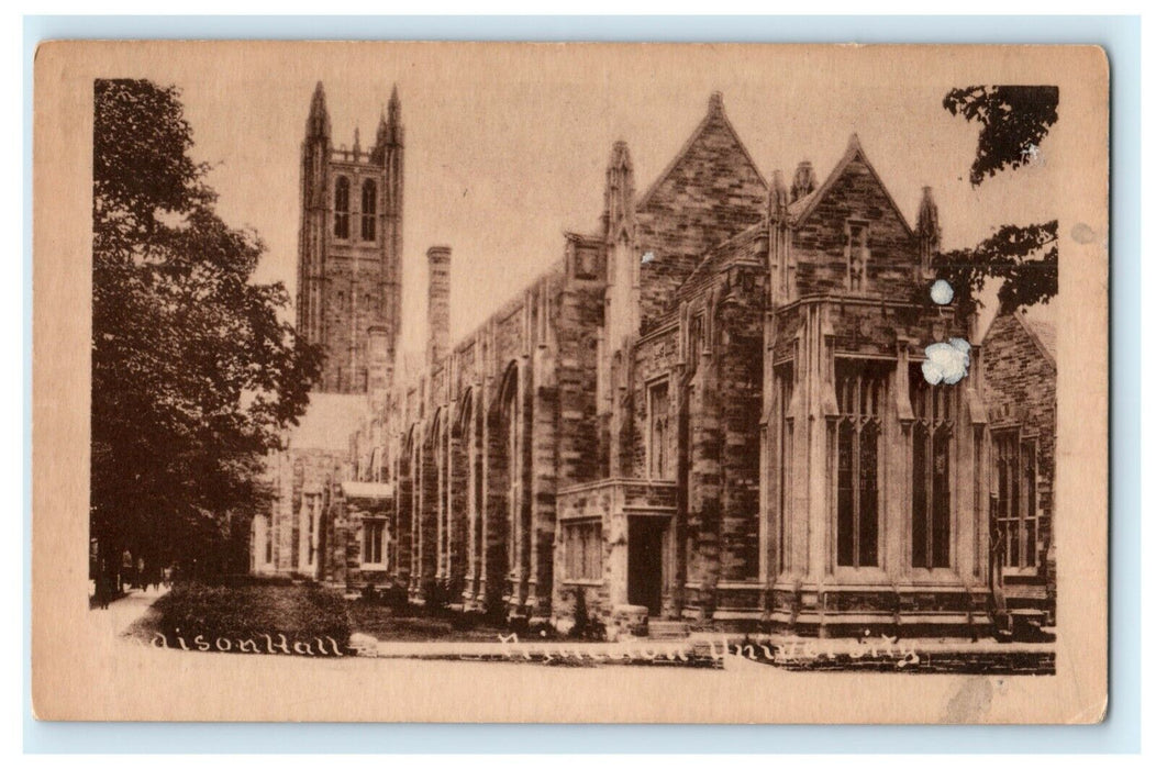 c1920's Madison Hall Princeton University New Jersey NJ Antique Postcard