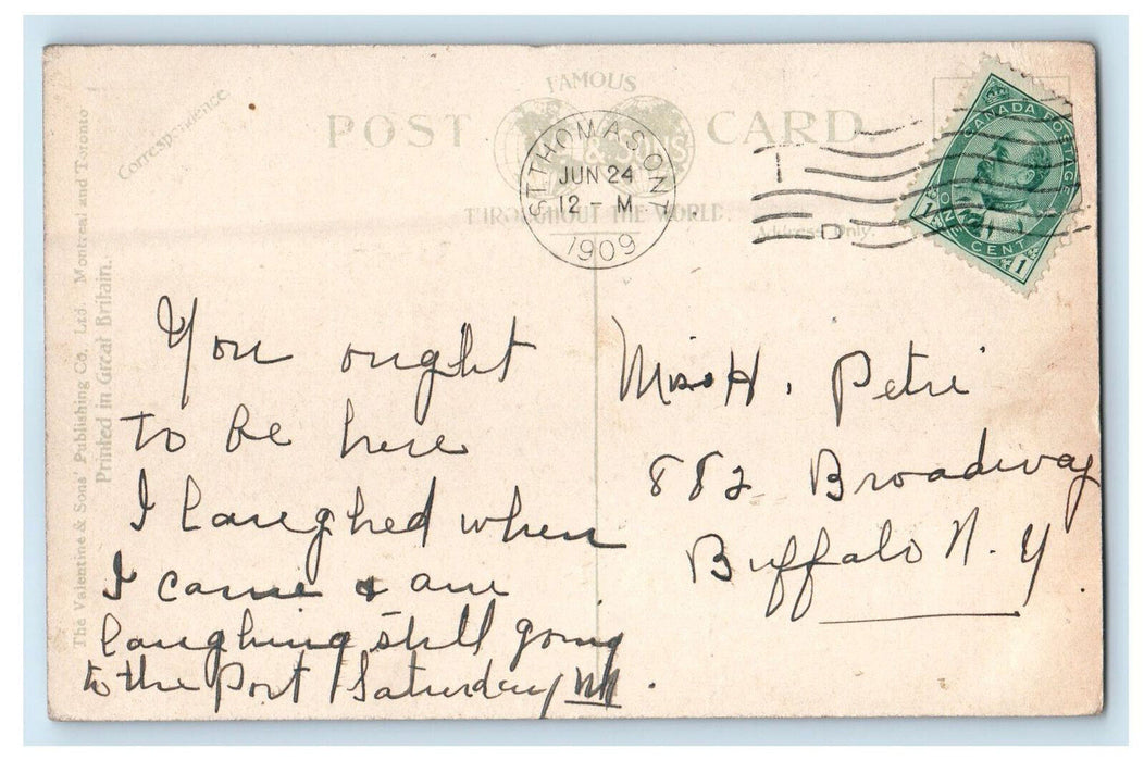 1909 Pere Marquette Bridge, St Thomas Ontario Canada Antique Posted Postcard