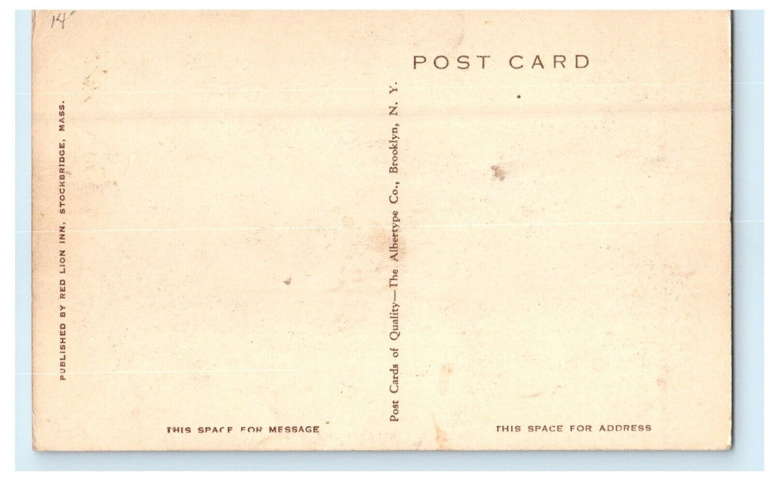 1921 View of the Heaton Hall, Stockbridge, Massachusetts MA Antique Postcard