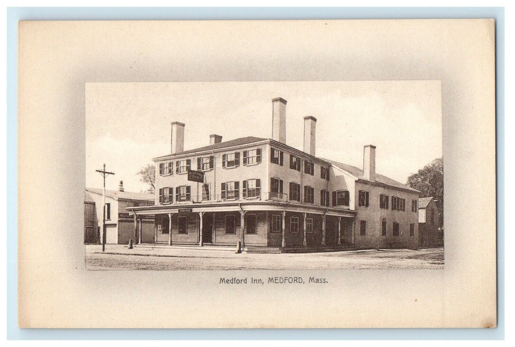 1910 Medford Inn Medford, Massachusetts MA Antique Unposted Postcard