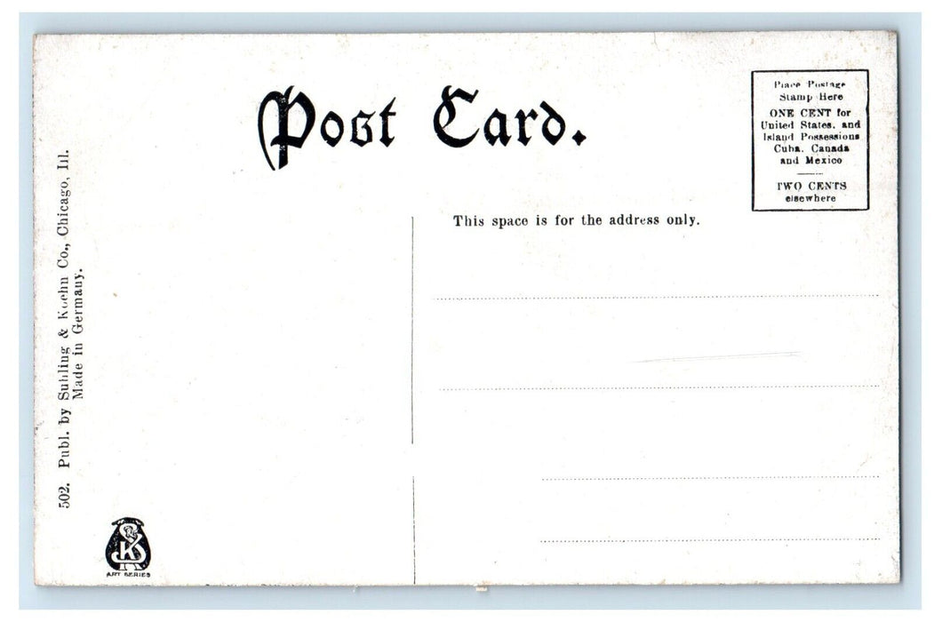 Unloading Huge Hogs U.S.Y. Stock Yards Chicago Illinois IL Unposted Postcard
