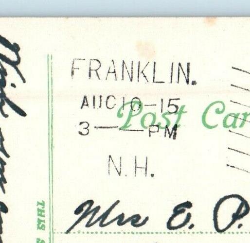 1915 View Of Unitarian Church Franklin New Hampshire NH Posted Antique Postcard