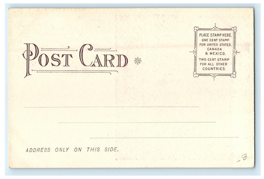1906 Beautiful "McCaffery Falls" Tolland, Massachusetts MA Antique Postcard