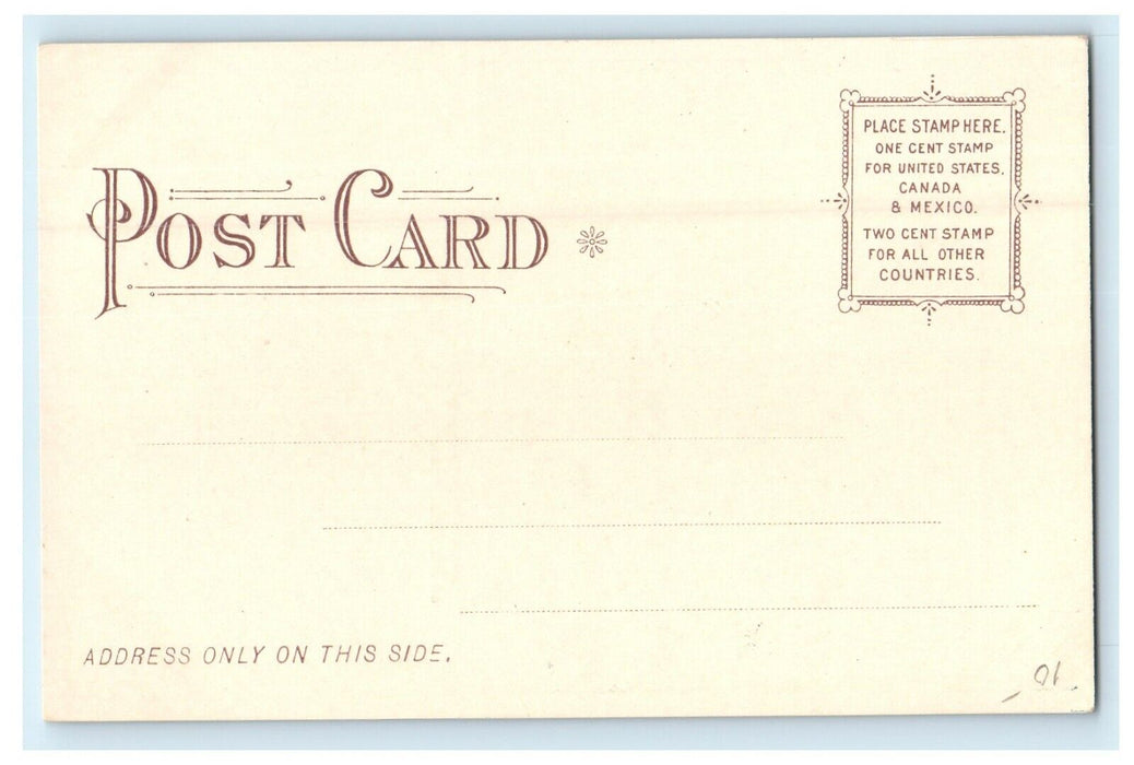 1906 Lean to Open Camp on Big Trout Pond, Tolland, Massachusetts MA Postcard