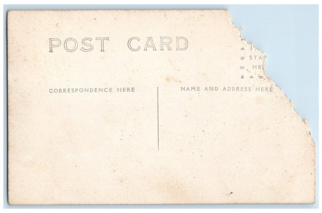 c1910's Railroad Train Depot Men Ripon College Special RPPC Photo Postcard