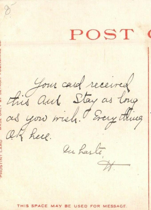 1908 View Of State Capitol Wolfboro Concord New Hampshire NH Antique Postcard