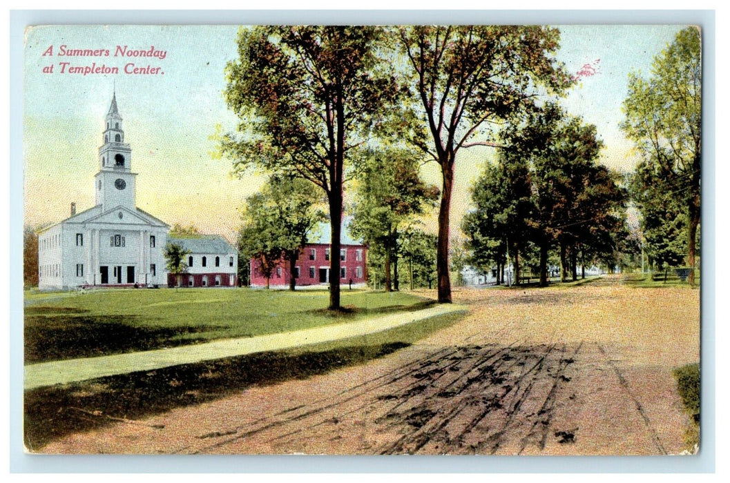 1912 Noonday at Templeton Center , Taunton, Massachusetts MA Antique Postcard