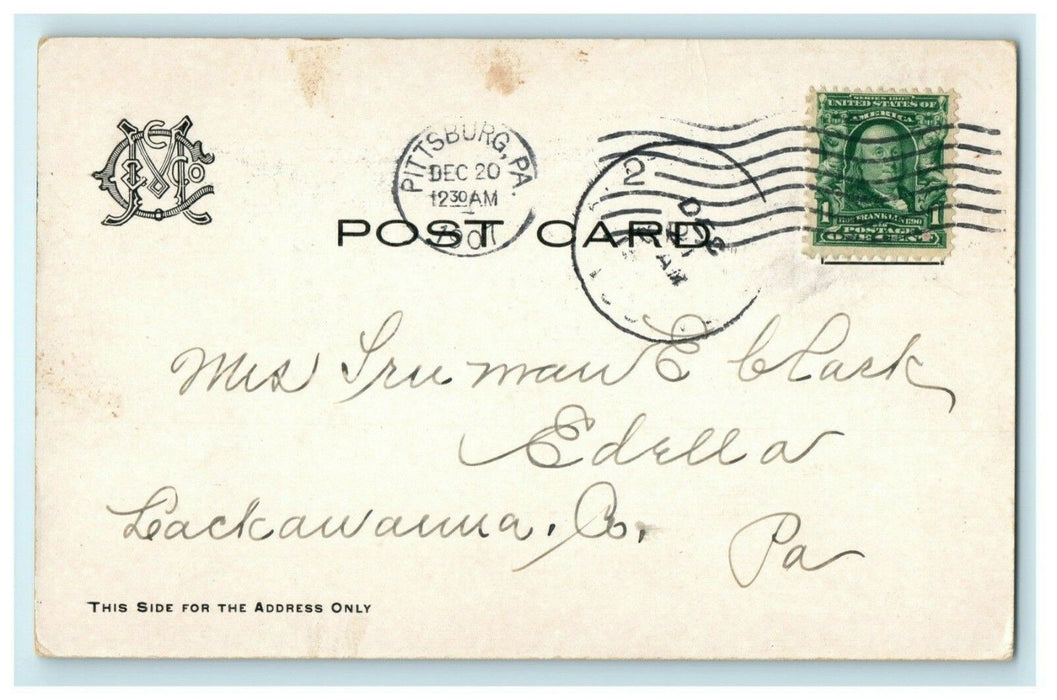 1907 First Floor McCreery & Co. Pittsburgh Pennsylvania PA Advertising Postcard
