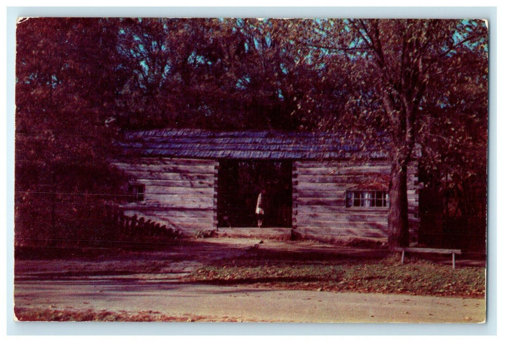 New Salem Illinois IL, Joshua Miller And Kelso Residence Home Cabin Postcard