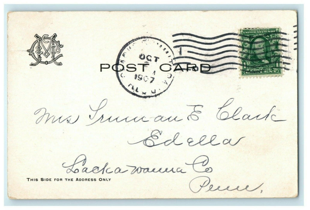 1907 McCreery & Co. Advertising Pittsburgh Pennsylvania Posted Antique Postcard