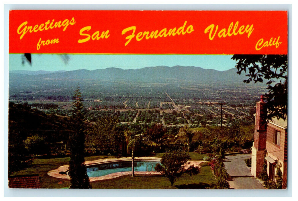 c1950s Greetings from San Francisco Valley California CA Unposted Postcard