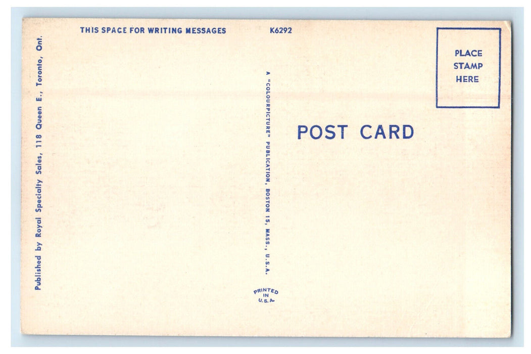 c1940s Hair Pin Turn Mountain Road Hamilton Ontario Canada Postcard