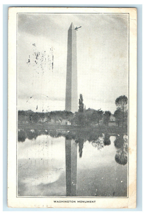 1909 Washington Monument Washington DC The Blind at the CPI Private Postcard