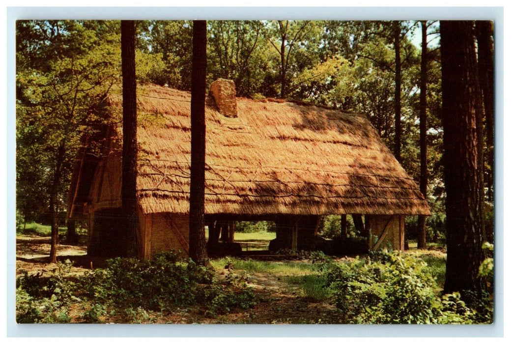 c1950's Glasshouse Near Jamestown Virginia VA, America's First Factory Postcard