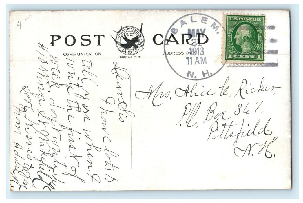 1913 Y.M.C.A Building Wakefield Massachusetts MA Posted Antique Postcard