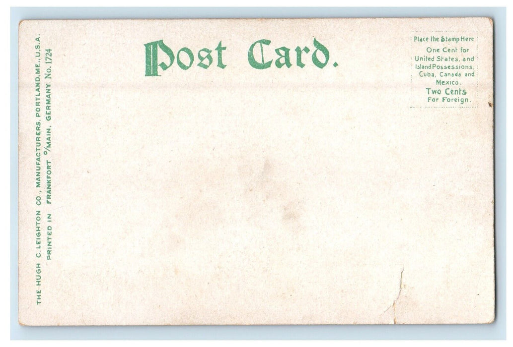 c1905 Portland Maine ME, Grand Trunk R.R. Railroad Station Unposted Postcard