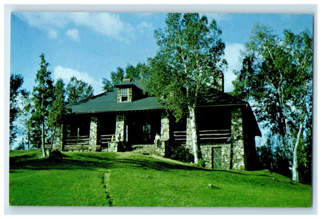 c1950's Maine Lodge Camp Lawroweld Weld Maine ME Unposted Antique Postcard