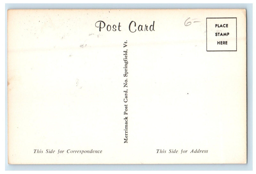 c1960's View Of Marswood High School Eliot Maine ME Unposted Antique Postcard
