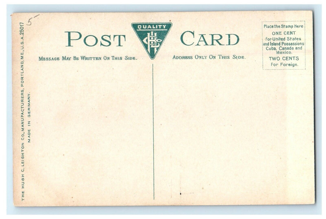 1908 Fisherman Beach and Lincoln House, Swampscott, Massachusetts MA Postcard