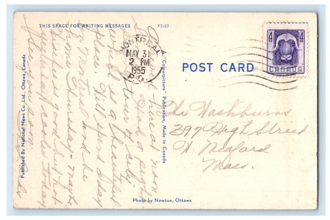 1955 National Museum Ottawa Canada Posted Vintage National News Co. Postcard